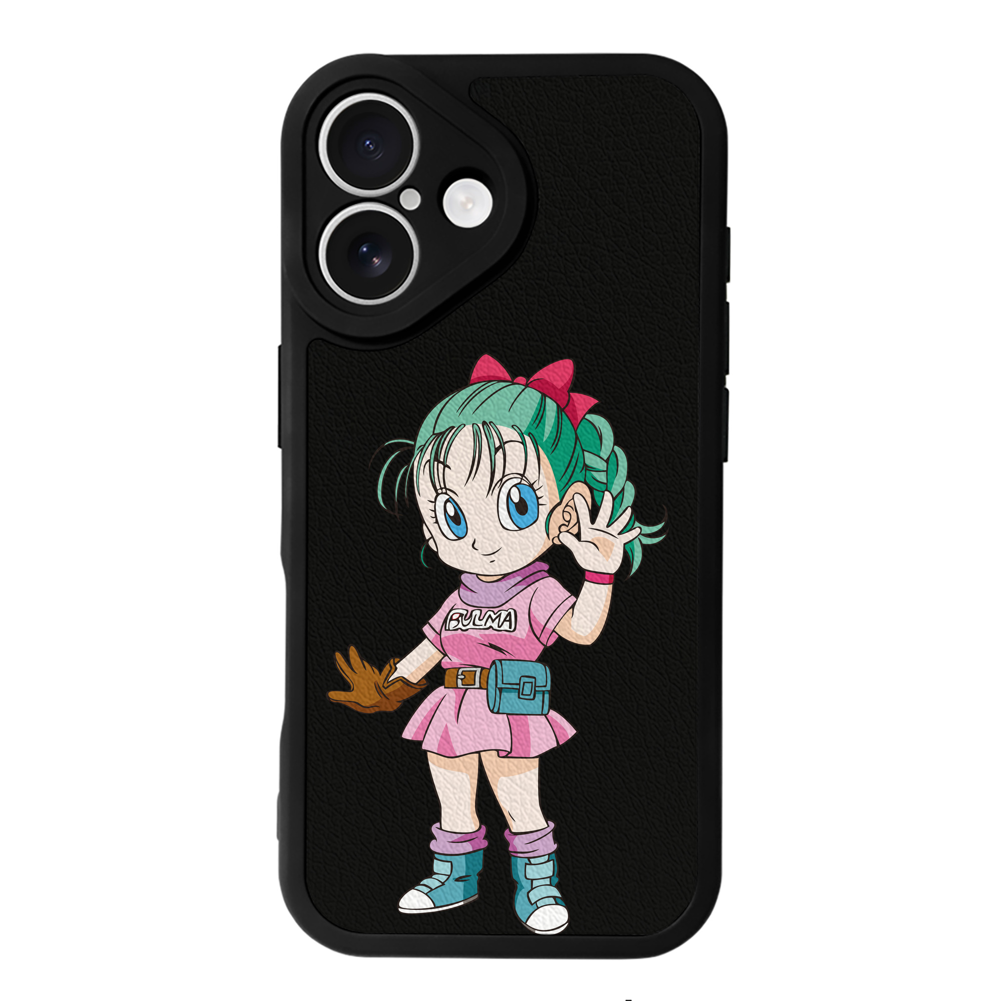（画像用） ドラゴンボール ブルマ DRAGON BALL Bulma 【iPhone 16シリーズ対応】シリコンスマホケース（レザー調） 材質：シリコン